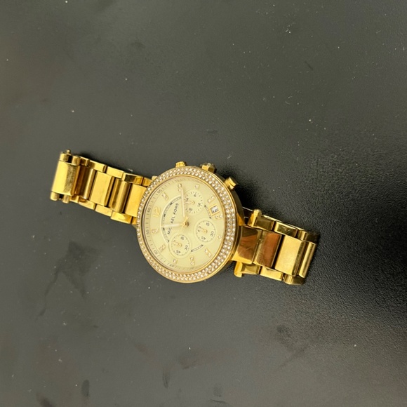 Gold Micheal Kors watch women
